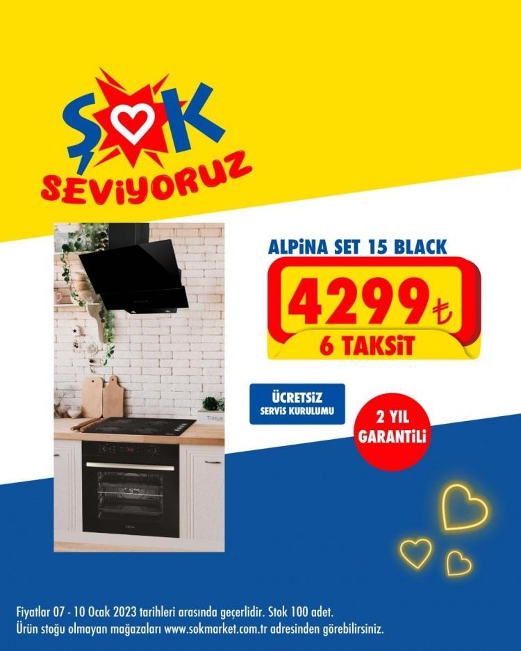 <p>Universal Ankastre Modül Gri 679,90 TL,</p>

<p>Alpina GLS 640 Siyah Cam Ocak 1499 TL,</p>

<p>Alpina Set 15 Black 4299 TL,</p>

<p>Alpina Set 13 Black 3699 TL,</p>
