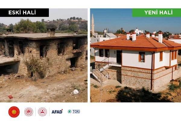 <p><strong>427 KONUT BİTTİ, 469'U YAPILIYOR</strong></p>
<p>Afetten zarar gören neresi varsa, yangının bir kıvılcımı nereye sıçradıysa, oraya gittiklerini ve o kıvılcım sönene kadar bölgede kaldıklarını dile getiren Bakan Kurum, şöyle konuştu: "Yangının son anına kadar ülkemizin kalbi burada attı. Hiçbir vatandaşımızı açta, açıkta bırakmadık. Hızlıca barınma sorunlarını çözdük. </p>