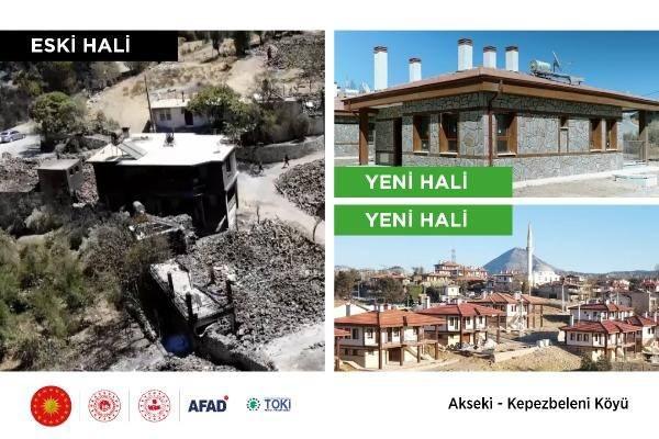 <p>Afetin hemen ardından hayatı ivedi bir şekilde normale döndürmek için vatandaşlarımızla istişare ederek yeniden imar ve ihya projelerimizi başlattık. İşte az evvel de ifade ettim. Bugün hakikaten çok heyecanlıyız, gururluyuz, mutluyuz. Çünkü yarın Sayın Cumhurbaşkanı'mızın teşrifleriyle inşa ettiğimiz 427 konutu ve 2 köy konağımızı vatandaşımıza söz verdiğimiz gibi, afetzede kardeşlerimize teslim ediyoruz. Yangından etkilenen tüm bölgelerimizde; Alanya, Manavgat, Akseki, Gündoğmuş'ta 469 konutumuz ve 600 ahırımızın da yapımını hızla sürdürüyoruz ve yaklaşık 3 milyar lira değerinde."</p>