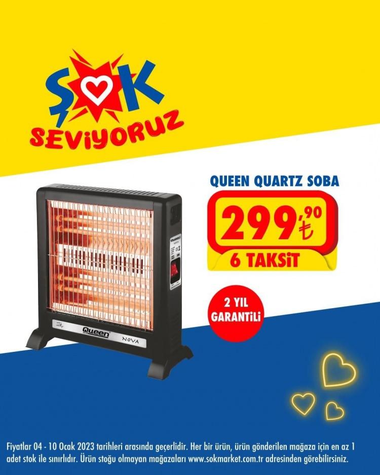 <p>Alpina Midi Fırın 599,90 TL,</p>

<p>Dijitsu MD10 Mikrıdalga Fırın 1.399 TL,</p>

<p>Melitta Filtre Kahve Makinesi 649 TL,</p>

<p>Queen Quartz Soba 299,90 TL,</p>

<p>Masaüstü Led Dekoratif Şömine 129,90 TL,</p>

<p>Sinbo Mini Quartz Isıtıcı 199,90 TL,</p>
