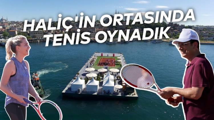 <p>Tüm bunlar olurken Ekrem İmamoğlu, Büyükşehir Belediyesi kaynaklarıyla Haliç'te yüzen kort inşa edip eşi Dilek İmamoğlu ile tenis oynamıştı.</p>
