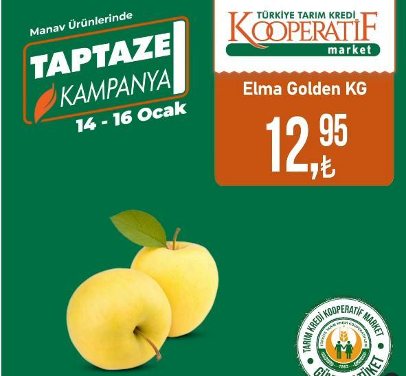 <p>Elma Golden KG: 12,95 TL</p>