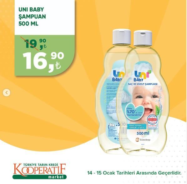 <p>UNI Baby Şampuan 500 ML: 16,90 TL</p>