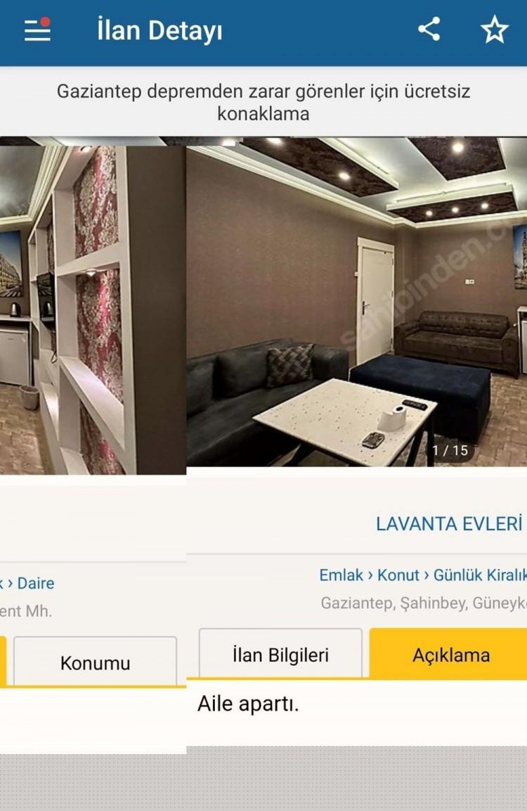 <p>Muratpaşa ilçesinde ise bir apart, tüm odalarının sadece depremden zarar görmüş bölgeden gelecek aileler için ücretsiz konaklamaya açık olduğunu duyurdu.</p>
