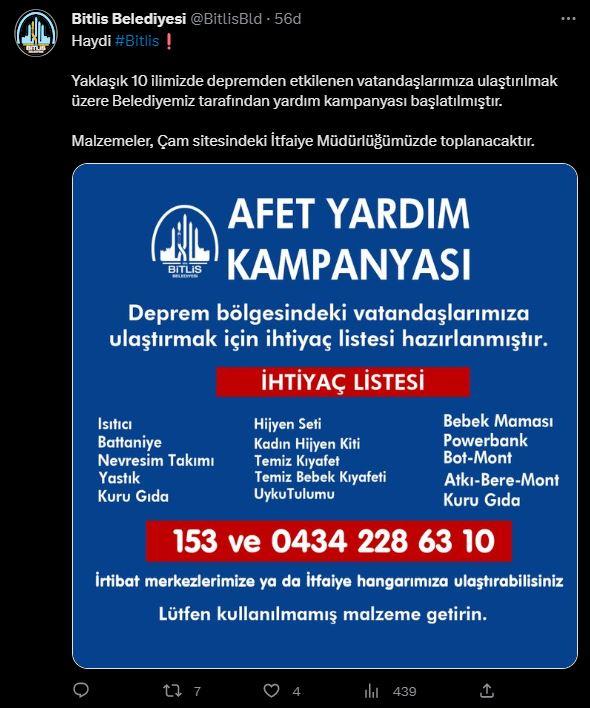<p><strong>BİTLİS BELEDİYESİ</strong></p>
