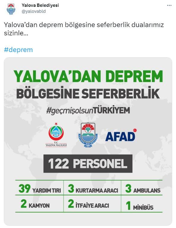 <p><strong>YALOVA BELEDİYESİ</strong></p>

