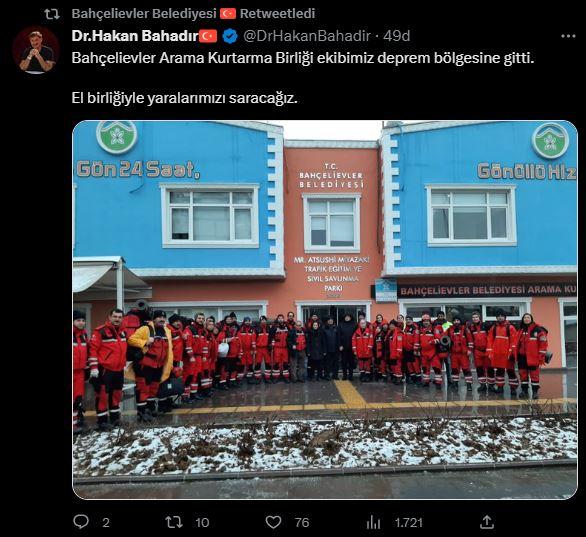 <p><strong>BAHÇELİEVLER BELEDİYESİ</strong></p>
