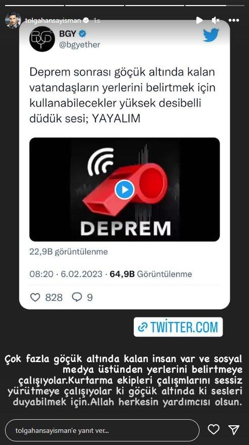 <p><span style="color:#8B4513"><strong>TOLGAHAN SAYIŞMAN</strong></span></p>
<p><span style="color:#000000"><strong>Çok fazla göçük altında kalan insan var ve sosyal medya üstünde yerlerini belirtmeye çalışıyorlar. Kurtarma ekipleri çalışmalarını sessiz yürütmeye çalışıyor ki göçük altındaki sesleri duyabilmek için. Allah herkesin yardımcısı olsun.</strong></span> <a href="https://www.yasemin.com/"><span style="color:rgb(255, 255, 255)"><strong>(Yasemin.com)</strong></span></a></p>