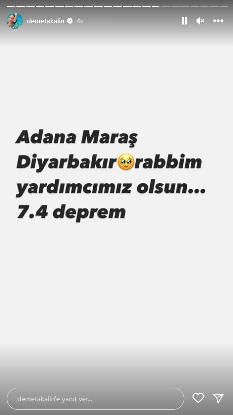 <p><span style="color:#8B4513"><strong>DEMET AKALIN</strong></span></p>
<p><span style="color:#000000"><strong>Adana, Maraş, Diyarbakır. Rabbim yardımcımız olsun. 7.4 deprem...</strong></span><span style="color:#8B4513"><strong> </strong></span><a href="https://www.yasemin.com/"><span style="color:rgb(255, 255, 255)"><strong>(Yasemin.com)</strong></span></a></p>