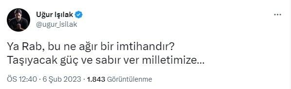 <p><span style="color:#8B4513"><strong>UĞUR IŞILAK</strong></span></p>
<p><span style="color:#000000"><strong>Ya Rab, bu ne ağır bir imtihandır. Taşıyacak güç ve sabır ver milletimize... </strong></span><a href="https://www.yasemin.com/"><span style="color:rgb(255, 255, 255)"><strong>(Yasemin.com)</strong></span></a></p>
<p> </p>