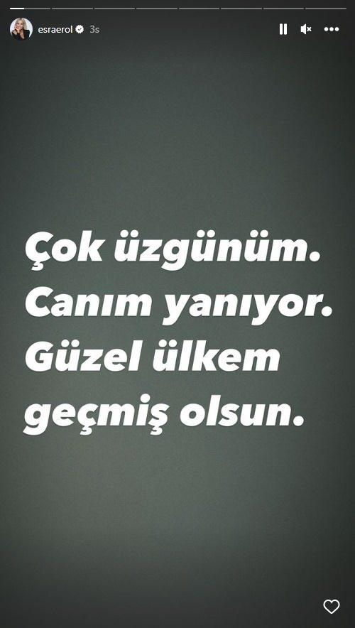 <p><span style="color:#8B4513"><strong>ESRA EROL</strong></span></p>
<p><span style="color:#000000"><strong>Çok üzgünüm. Canım yanıyor. Güzel ülkem geçmiş olsun.</strong></span> <a href="https://www.yasemin.com/"><span style="color:rgb(255, 255, 255)"><strong>(Yasemin.com)</strong></span></a></p>