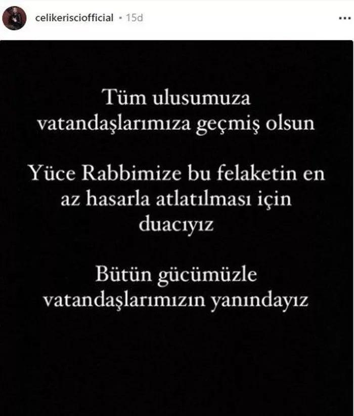 <p><span style="color:#8B4513"><strong>ÇELİK</strong></span></p>
<p><span style="color:#000000"><strong>Tüm ulusumuza vatandaşlarımıza geçmiş olsun. Yüce Rabbimize bu felaketin en az hasarla atlatılması için duacıyız. Bütün gücümüzle vatandaşlarımızın yanındayız. </strong></span><a href="https://www.yasemin.com/"><span style="color:rgb(255, 255, 255)"><strong>(Yasemin.com)</strong></span></a></p>