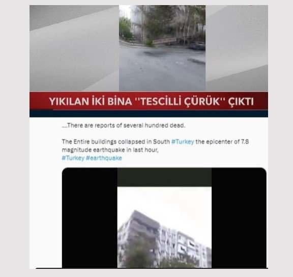 <p><strong>3 YIL ÖNCEKİ GÖRÜNTÜLER</strong></p>
<p>Bazı sosyal medya hesaplarında deprem anına ait olduğu iddia edilen görüntüler paylaşıldı.</p>
