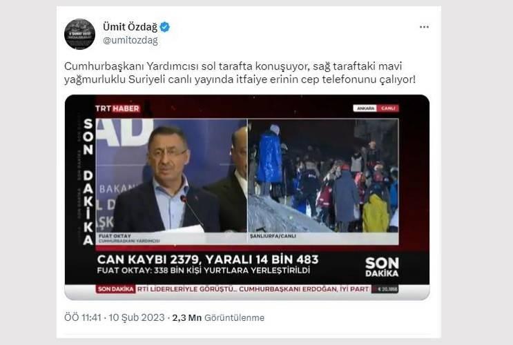 <p>Ancak yapılan araştırmalar neticesinde g&ouml;r&uuml;nt&uuml;lerdeki kişinin Suriyeli olmadığı, ayrıca telefon &ccedil;alınmadığı &ouml;ğrenildi. &Ouml;zdağ ise bu provokatif paylaşımını silmek zorunda kaldı.</p>
