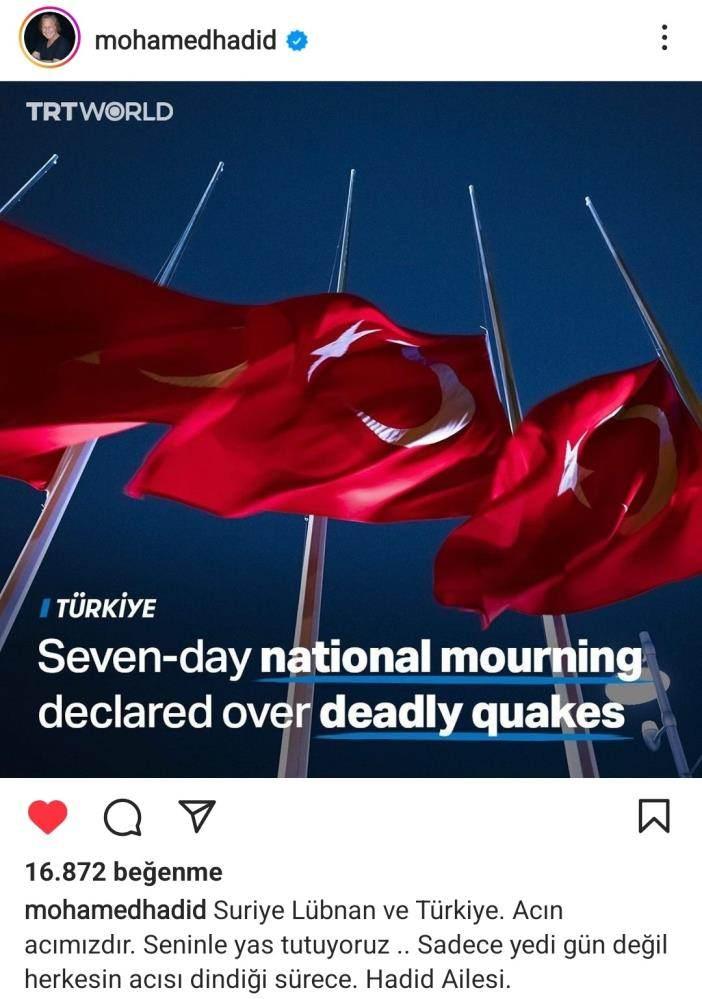 <p>Lionel Messi sosyal medya hesaplarından Türk bayraklı gönderi paylaşarak depremzedelere dikkat çekmeye çalıştılar.</p>