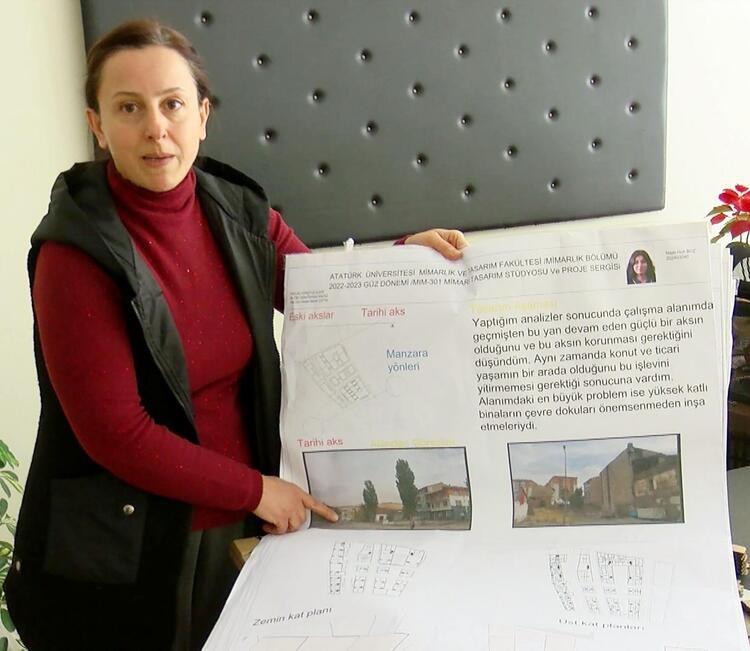 <p>Birçoğunun evi yıkık ya da ağır hasarlıydı. Öğrencilerimizden Nazlı Huri Boz'u kaybettik. Kendisine Allah rahmet eylesin, anne, babası ve yakınlarına sabır versin. Geçen dönem benimle çalışmıştı. Tarihi çevrede toplu konut çalışmasını Erzurum'daki Kavak Cami civarında, Gölbaşı semtinde toplu konut projesi yapmıştık.</p>

