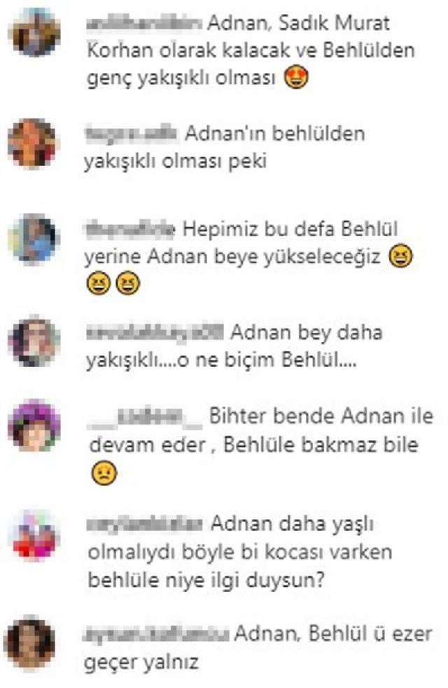 <p><span style="color:#B22222"><strong>"ADNAN, BEHLÜL'DEN DAHA YAKIŞIKLI"</strong></span></p>
<p><span style="color:#800080"><strong>Filmde genç oyuncu</strong></span><span style="color:#B22222"><strong> Boran Kuzum</strong></span><span style="color:#800080"><strong>, </strong></span><span style="color:#B22222"><strong>Behlül</strong></span><span style="color:#800080"><strong> olarak yer alırken, </strong></span><span style="color:#B22222"><strong>Osman Sonant</strong></span><span style="color:#800080"><strong>'ın </strong></span><span style="color:#B22222"><strong>Adnan Bey</strong></span><span style="color:#800080"><strong> olarak yer aldığını gören kullanıcılar sosyal medyada </strong></span><span style="color:#B22222"><strong>"Adnan Bey, Behlül'den daha yakışıklı"</strong></span><span style="color:#800080"><strong> yorumlarında bulundular. </strong></span></p>