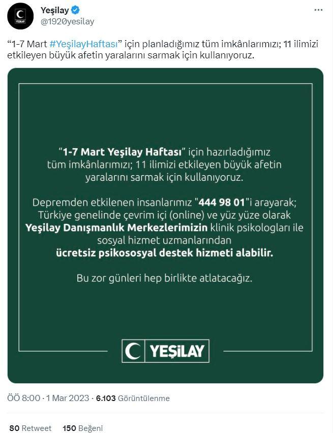 <p>Yeşilay</p>
