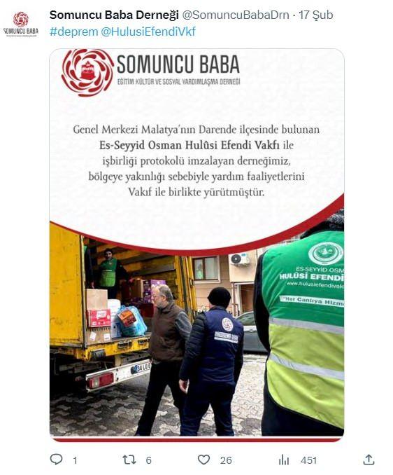 <p>Somuncu Baba Eğitim Kültür ve Sosyal Yardımlaşma Derneği</p>
