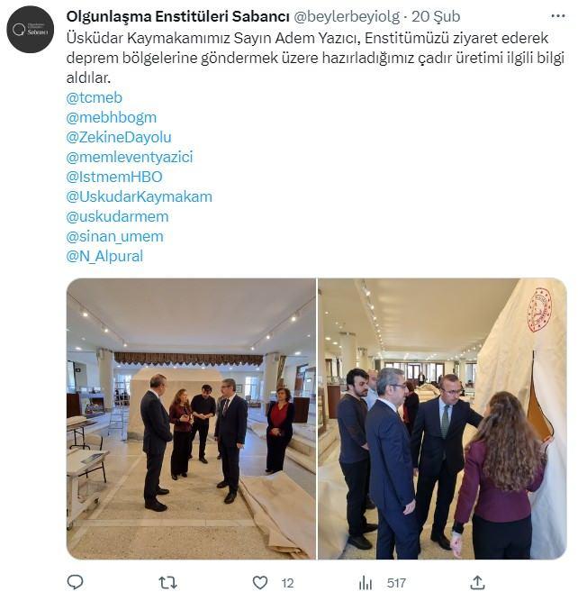 <p>Olgunlaşma Enstit&uuml;leri Sabancı</p>
