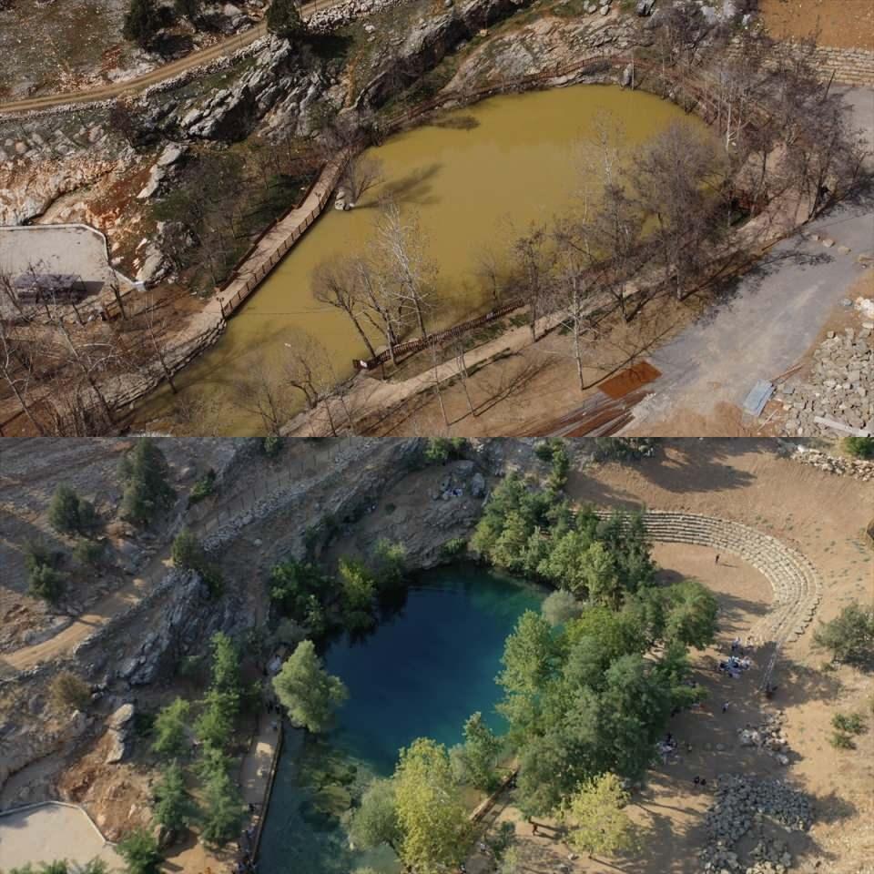 <p>Kent merkezine 60 kilometre uzaklıkta Onikişubat ilçesine bağlı Tekir Mahallesi'nde bulunan gölün rengi, Kahramanmaraş merkezli 7,7 ve 7,6 büyüklüğündeki depremlerin ardından kahverengiye dönüştü.</p>
<p> </p>