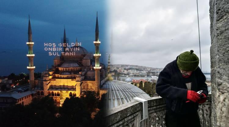 <p><span style="color:#000000"><strong>Ramazan ayının simgelerinden olan Osmanlı mirası mahyalar İstanbul'daki camilere asılmaya başlandı. Eyüpsultan Camii'ne son mahya ustalarından asılan mahya, dron ile havadan görüntülendi.</strong></span></p>
