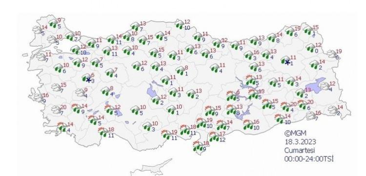 <p><strong>18 MART CUMARTESİ</strong></p>
