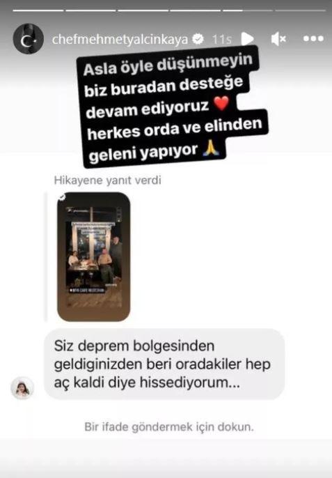 <p><strong> "Asla öyle düşünmeyin biz buradan desteğe devam ediyoruz." diyen Mehmet Şef, insanların yüreklerine su serpti.</strong></p>
