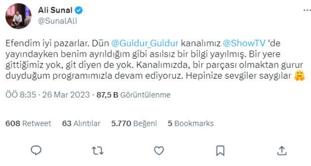 <p><span style="color:#800000"><strong>İŞTE ALİ SUNAL'IN PAYLAŞIMI:</strong></span></p>
