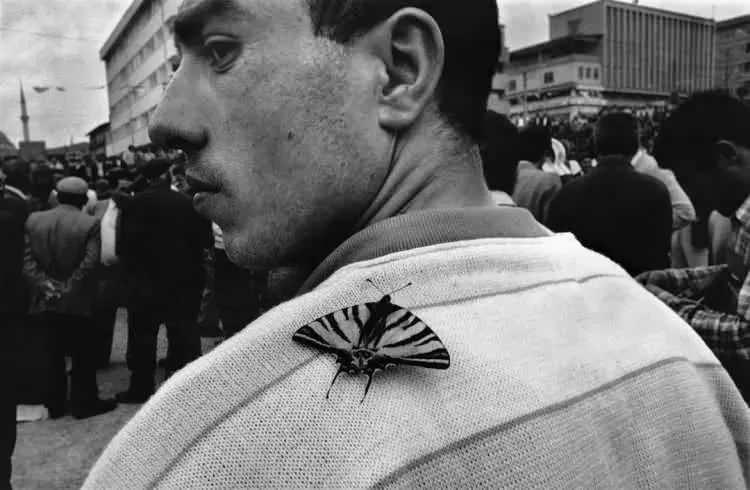<p>Kelebek besleyen bir adam. Yozgat 1990</p>