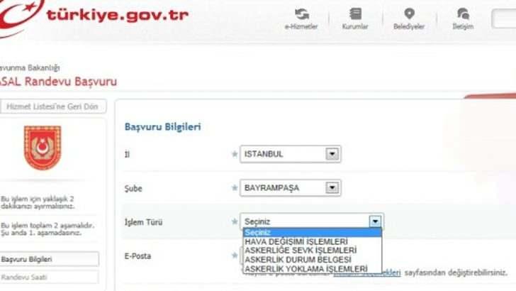<p>"Askerliğim bütünleşik hizmeti e-Devlet portalı (www.turkiye.gov.tr) üzerinden hizmete sunulmuştur. </p>