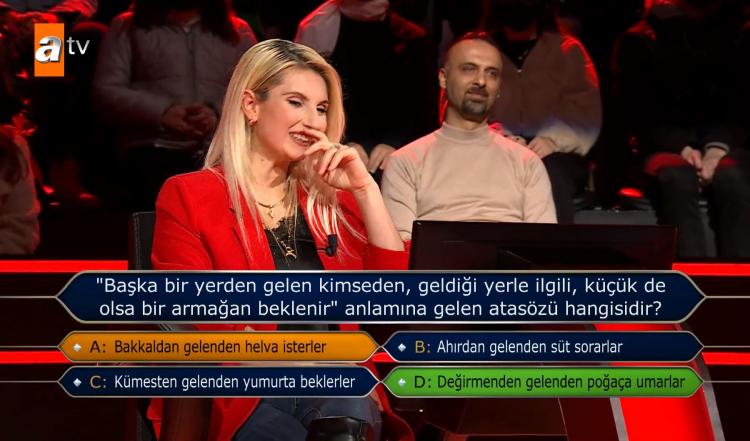 <p><span style="color:#000000"><strong>Ancak doğru cevap "D) Değirmenden gelenden poğa&ccedil;a umarlar" olacaktı.</strong></span></p>
