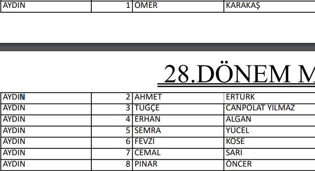 <p>İYİ PARTİ AYDIN MİLLETVEKİLLERİ ADAYLARI</p>
