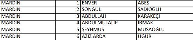 <p>İYİ PARTİ MARDİN MİLLETVEKİLLERİ ADAYLARI</p>
