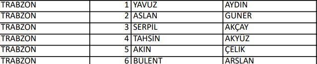 <p>İYİ PARTİ TRABZON MİLLETVEKİLLERİ ADAYLARI</p>
