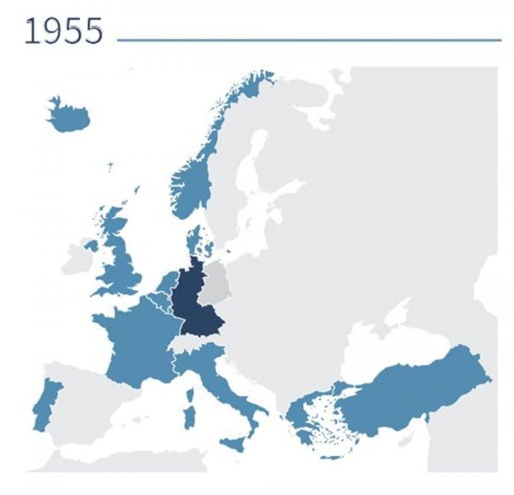 <p>Batı Almanya (1990 yılında ülkenin birleşmesiyle 'Almanya' olarak birlikte yer alıyor)</p>
