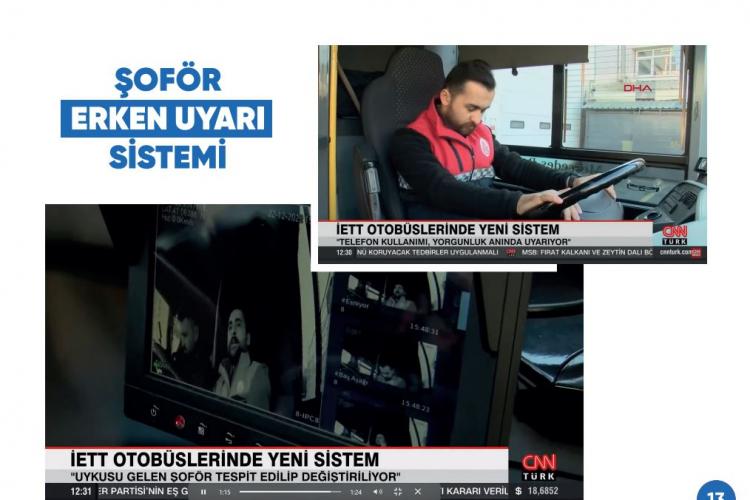 <p>2019'da Ekrem İmamoğlu yönetimindeki İBB, otobüs ve metrobüslerde kazaların önüne geçebilmek için 'Erken Uyarı Sistemi' projesini hayata geçireceklerini söylemişlerdi.</p>
