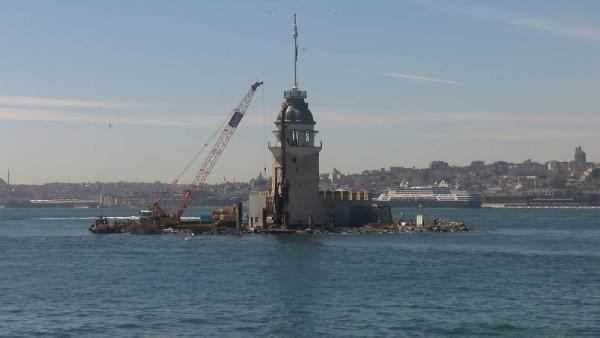 <p>Restorasyon çalışmalarının devam ettiği Kız Kulesi'nin Mayıs ayının ilk haftasında açılması planlanıyor. </p>