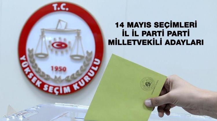 <p>Yüksek Seçim Kurulu (YSK), geçici aday listesini yayımladı. Listeye göre, 14 Mayıs'ta yapılacak milletvekili genel seçimlerinde 24 parti ve 152 bağımsız milletvekili yarışacak.</p>
