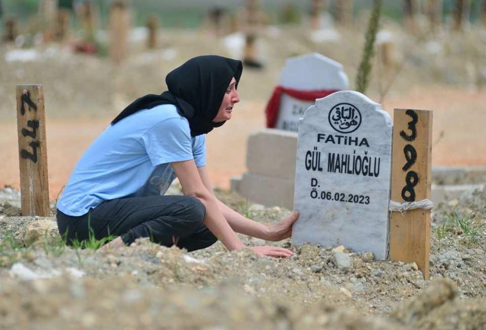 <p>Hatay'da depremde hayatını kaybedenler için oluşturulan mezarlıklarda, Ramazan Bayramı arifesinde yoğunluk oluştu.</p>

<p> </p>
