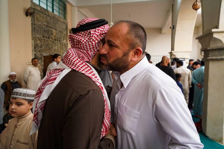 <p>Al-Basha Camisi'nde bayram namazı</p>