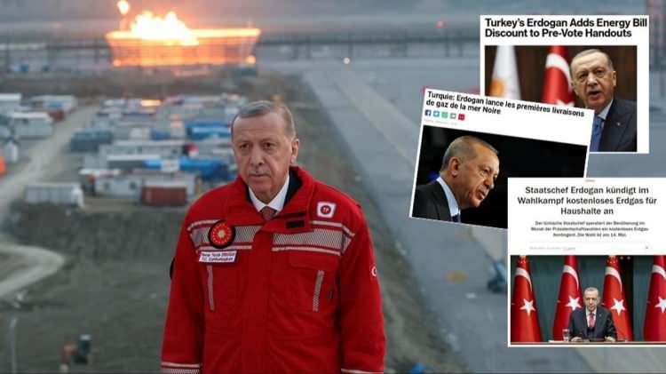<p><strong>"ERDOĞAN BÜYÜK PROJELERE ODAKLANDI"</strong></p>

<p> </p>

<p>Fransız RFİ, haberi "Türkiye: Erdoğan Karadeniz'den ilk gaz sevkiyatını başlattı" başlığıyla duyurdu. Yerli gazın Mayıs ayında evlere ulaşmasının beklendiğini hatırlatan RFİ, Karadeniz gazının enerji krizindeki Avrupa ülkelerine ihraç edilmesinin planlandığını da yer verdi. 14 Mayıs'a az bir zaman kala gerçekleşen törenin Başkan Erdoğan'ın elini güçlendirdiğini hatırlatan RFİ, "Erdoğan büyük projelere odaklandı" ifadelerini kullandı.</p>
