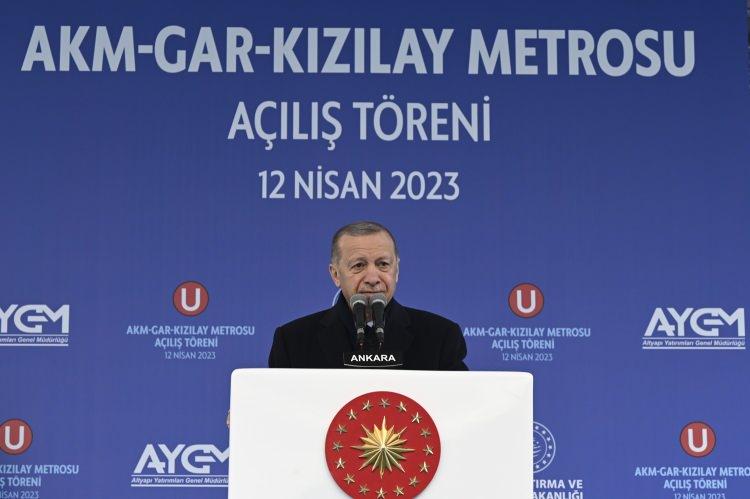 <p>3.3 km’lik Ankara AKM - Gar - Kızılay Metro Hattı'nın Açılışı</p>