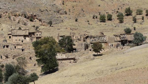 <p>Sivas'ın Divriği ilçesinde 43 yıl önce terör nedeniyle boşalan yaklaşık 200 yıllık Çobandurağı köyünün taş evleri, kaderine terk edildi. </p>
