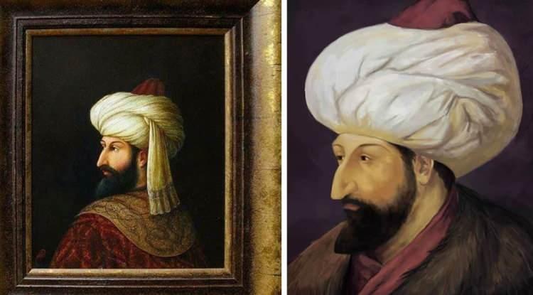 <p><span style="color:#FF0000"><strong>Fatih Sultan Mehmet'in İtalyan ressam Bellini tarafından yapılan portresi, İngiltere'deki Victoria ve Albert Müzesinin en değerli eserlerinden biri olarak göz kamaştırıyor. Ünlü portrenin üzerinde yazan Latince söz dikkat çekti.</strong></span></p>
