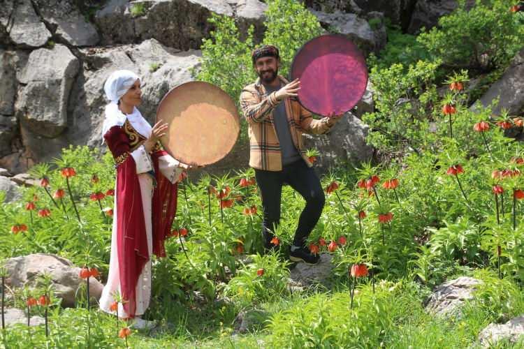 <p>Batman'ın Sason ilçesinde yaklaşık 2 bin 820 rakımlı Mereto Dağının eteklerinde bulunan Sultan Yaylası ile Şilek Yaylasında doğal olarak yetişen ve halk arasında 'ağlayan gelinler', 'Kerbela çiçeği', 'hüzün çiçeği' gibi isimlerle de anılan ters laleler, Türkiye’nin yedi bölgesinden ziyaretçilerini ağırlıyor.</p>
