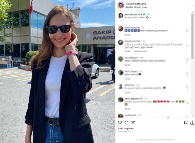 <p><span style="color:#0000CD"><strong>Geçen sene Türk vatandaşı olan oyuncu, Instagram hesabından kimliğini paylaşarak "Ve resmi olarak Türk vatandaşı oldum" diyerek güzel haberi duyurmuştu. Güzel oyuncu, bugün ilk kez oy kullanarak sandık başında poz verdi. O anları Instagram hesabından yayınlayan May, "İlk oy unutmaz insan" ifadelerini kullandı.</strong></span></p>