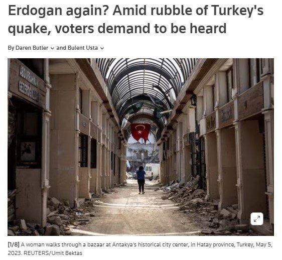<p>Reuters ise deprem bölgelerinden biri olan Hatay'daki depremzedelerin görüşlerine yer veren bir haber yayımladı.</p>

<p>Reuters'a konuşan 54 yaşındaki bir vatandaşın, <strong>"Erdoğan seçimi kazanırsa tüm sorunlar çözülecek. Ama Erdoğan kazanmazsa bu insanların vay haline"</strong> dediğini kaydetti.</p>
