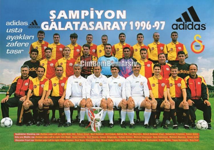 <p>GALATASARAY'IN 11. ŞAMPİYON KADROSU<br />
<br />
1996/1997 SEZONU</p>
