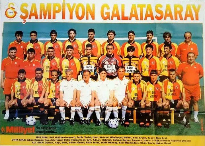 <p>GALATASARAY'IN 12. ŞAMPİYON KADROSU<br />
<br />
1997/1998 SEZONU</p>
